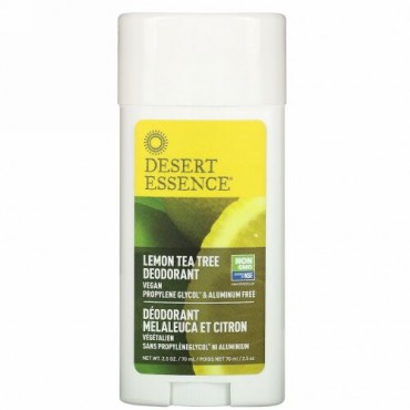Desert Essence, デオドラント、レモンティーツリー、2.5オンス（70 ml）