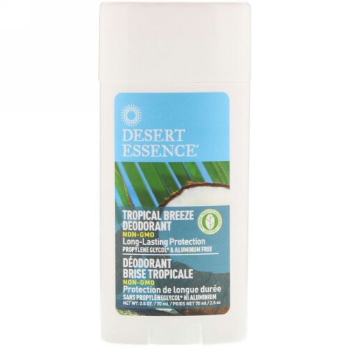Desert Essence, デオドラント、トロピカルブリーズ、2.5オンス（70 ml） (Discontinued Item)