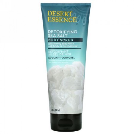 Desert Essence, Detoxifying Sea Salt Body Scrub, 6.7 fl oz (198 ml)