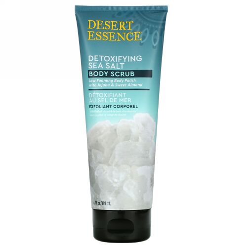 Desert Essence, Detoxifying Sea Salt Body Scrub, 6.7 fl oz (198 ml)