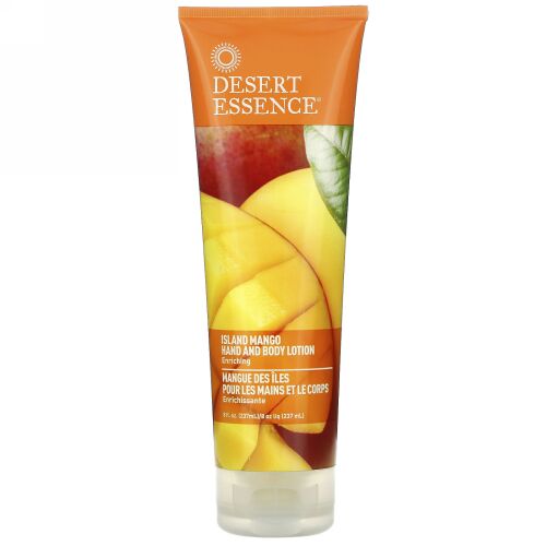 Desert Essence, ハンド & ボディローション, アイランドマンゴー, 8 液量オンス (237 ml)