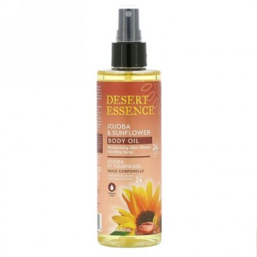 Desert Essence, Jojoba & Sunflower Body Oil Spray, 8.28 fl oz (245 ml)