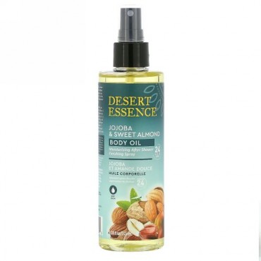Desert Essence, Jojoba & Sweet Almond Body Oil, 8.28 fl oz (245 ml)