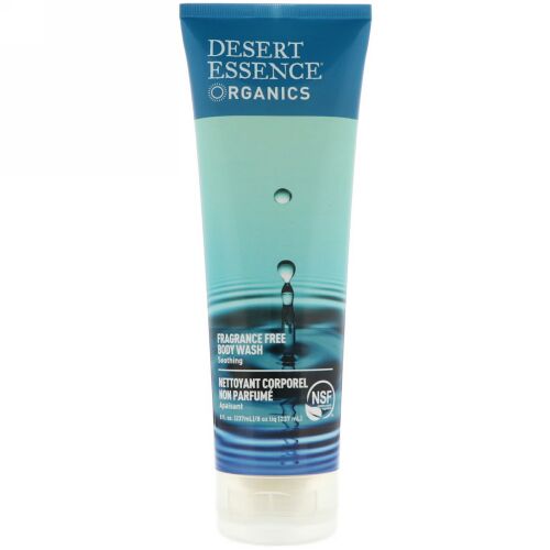 Desert Essence, オーガニックス、ボディーウォッシュ、無香料、8 fl oz (237 ml)