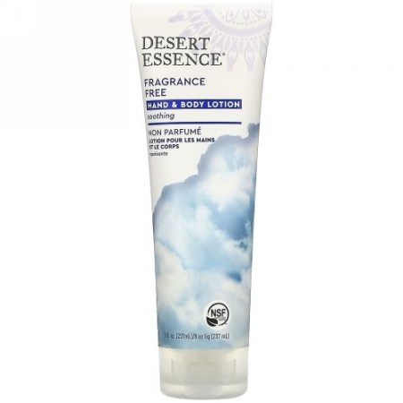 Desert Essence, オーガニック, ハンド＆ボディーローション, 無香料, 8 fl oz (237 ml)