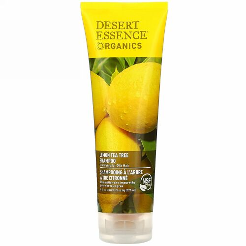 Desert Essence, デザートエッセンス, オーガニック, シャンプー, レモンティートゥリー, 8 fl oz (237 ml)