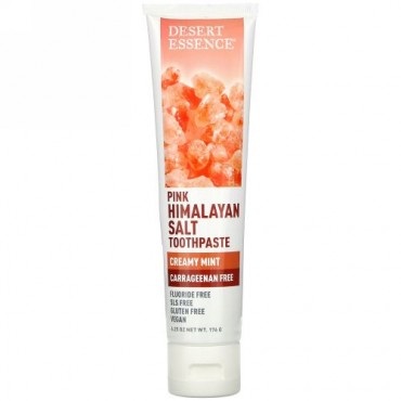 Desert Essence, Pink Himalayan Salt Toothpaste, Creamy Mint, 6.25 oz (176 g)