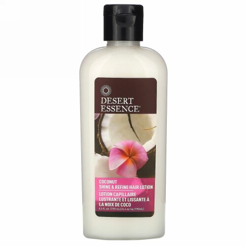Desert Essence, シャイン & リファインヘアーローション、ココナッツ、6.4液量オンス (190 ml)