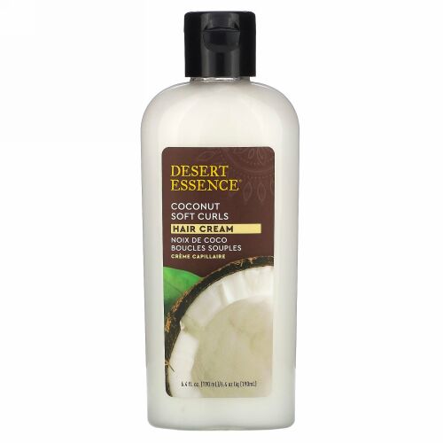 Desert Essence, ソフトカールヘアクリーム、ココナッツ、6.4液量オンス (190 ml)