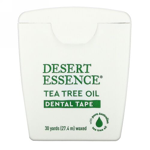 Desert Essence, ティーツリーオイル・デンタルテープ、ワックス、30ヤード (27.4 m)