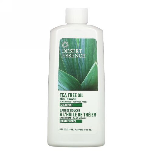 Desert Essence, ティーツリーオイル・マウスウォッシュ、8液量オンス（240 ml）