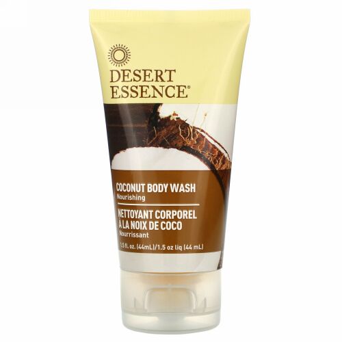 Desert Essence, トラベルサイズ, ココナッツ ボディウォッシュ, 1.5 fl oz (44 ml)