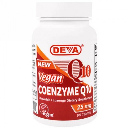 Deva, コエンザイムQ10、25mg、90錠