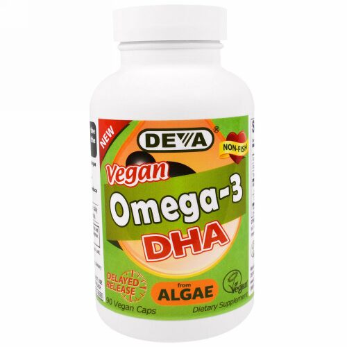 Deva, オメガ3、DHA、ベジキャップ90錠 (Discontinued Item)