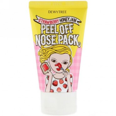 Dewytree, 1ステップノーズケア、ピールオフノーズパック、ストロベリーハニージャム、70 ml