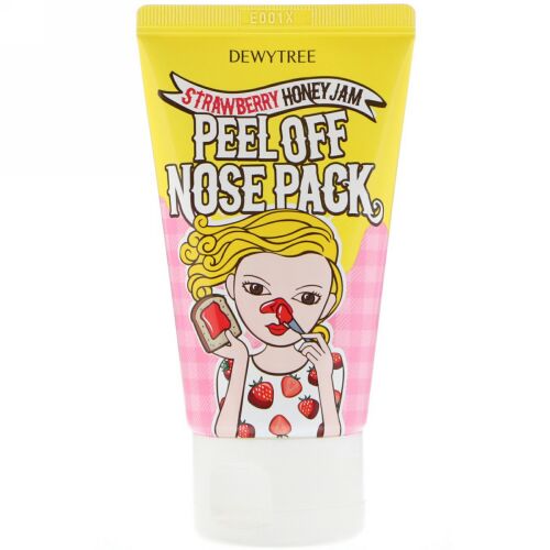 Dewytree, 1ステップノーズケア、ピールオフノーズパック、ストロベリーハニージャム、70 ml
