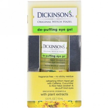 Dickinson Brands, 腫れぼったい目を解消するアイジェル、 オリジナルマンサク、 0.5 液量オンス (15 ml) (Discontinued Item)