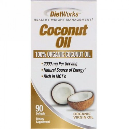 DietWorks, Coconut Oil, 90 Softgels (Discontinued Item)