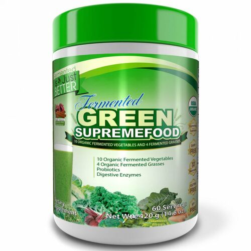 Divine Health, Fermented Green Supremefood, Apple - Cinnamon, 14.8 oz (420 g) (Discontinued Item)