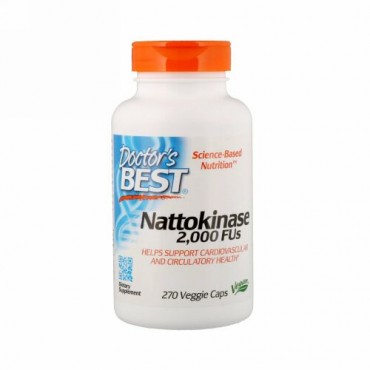 Doctor's Best, ベストナットウキナーゼ、2,000FU、ベジカプセル270粒