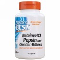 Doctor's Best, Betaine HCL, Pepsin and Gentian Bitters, 360 Capsules