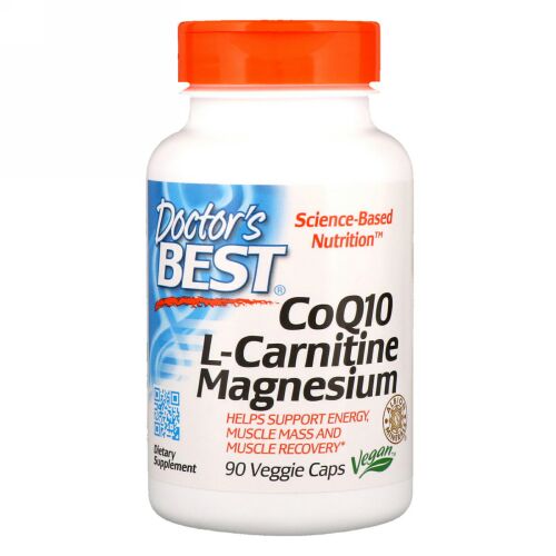 Doctor's Best, CoQ10 L-カルニチンマグネシウム、90ベジカプセル