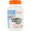 Doctor's Best, コエンザイムQ10プラス、セレニウム酵母、植物性カプセル90個 (Discontinued Item)