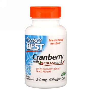 Doctor's Best, Cranberex配合クランベリー、240 mg、60ベジカプセル (Discontinued Item)