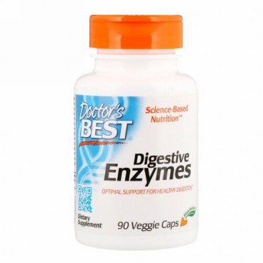 Doctor's Best, Digestive Enzymes、植物性カプセル 90粒