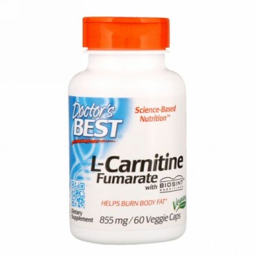 Doctor's Best, Biosintカルニチン配合 L-カルニチンフマル酸、855 mg、植物性カプセル 60粒