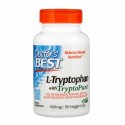 Doctor's Best, TryptoPure（トリプトピュア）入りL-トリプトファン、500 mg、植物性カプセル90粒