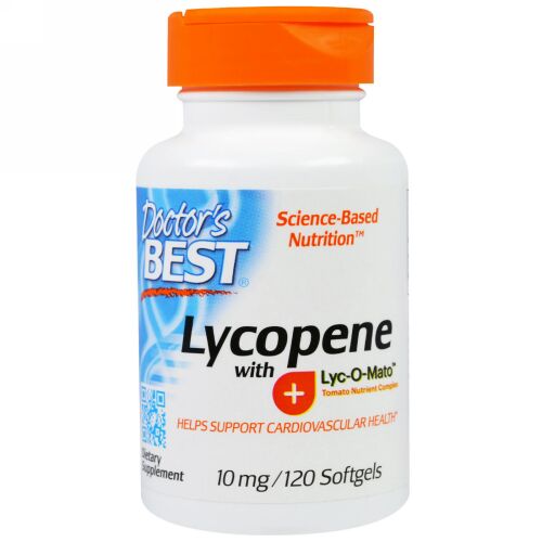 Doctor's Best, ライコマート入りリコピン、10mg、ソフトジェル120錠 (Discontinued Item)