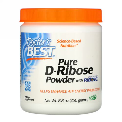 Doctor's Best, バイオエネルギーリボース配合ピュアDリボースパウダー、8.8 oz (250 g)
