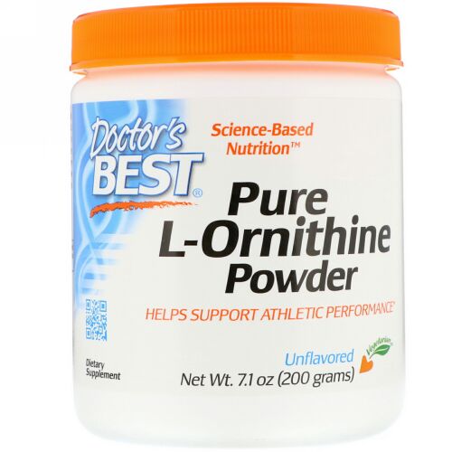 Doctor's Best, ピュアL-オルニチンパウダー、無香料、200g（7.1oz）
