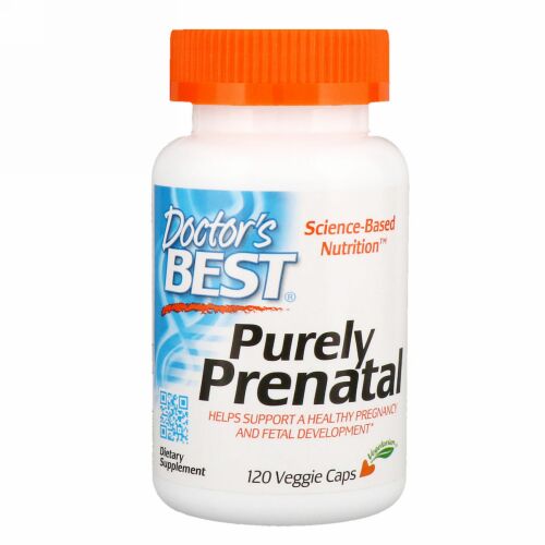 Doctor's Best, ピュアリープレナータル、120ベジカプセル (Discontinued Item)