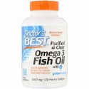 Doctor's Best, Purified & Clear Omega 3 Fish Oil with Goldenomega, 1,000 mg, 120 Marine Softgels