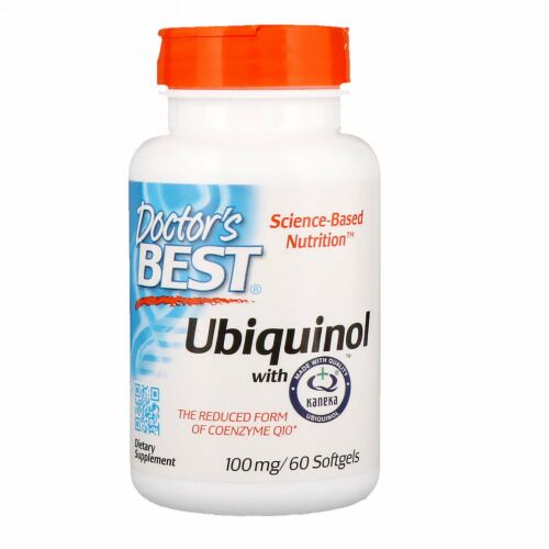Doctor's Best, カネカ入りユビキノール、100 mg、ソフトジェル60錠