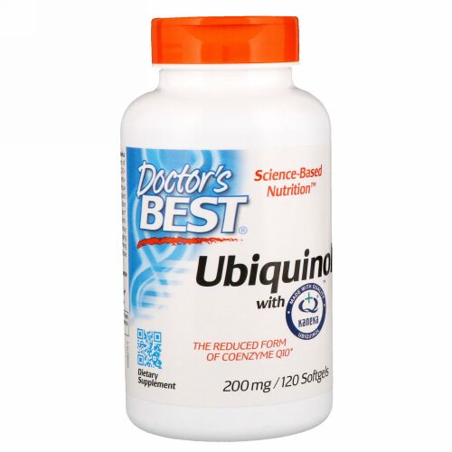 Doctor's Best, カネカユビキノール、200 mg、ソフトジェル120錠