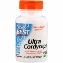 Doctor's Best, ウルトラ冬虫夏草、750mg、植物性カプセル60錠