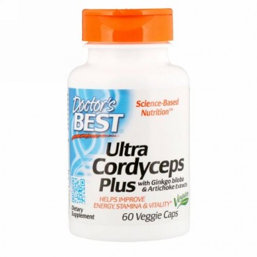 Doctor's Best, Ultra Cordyceps Plus、植物性カプセル 60 粒