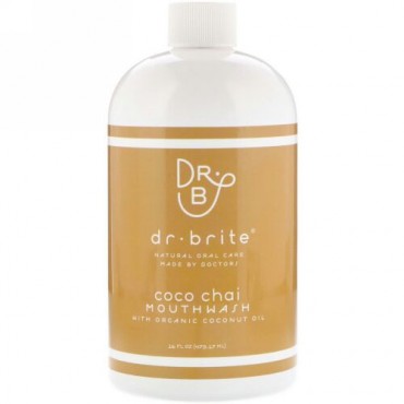 Dr. Brite, Mouthwash with Organic Coconut Oil, Coco Chai , 16 fl oz (473.17 ml) (Discontinued Item)