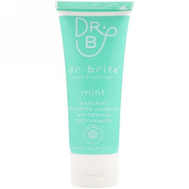 Dr. Brite, Natural Activated Charcoal Whitening Toothpaste, Mint, 2 oz (56.7 g) (Discontinued Item)