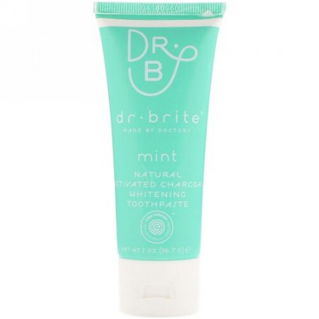 Dr. Brite, Natural Activated Charcoal Whitening Toothpaste, Mint, 2 oz (56.7 g) (Discontinued Item)