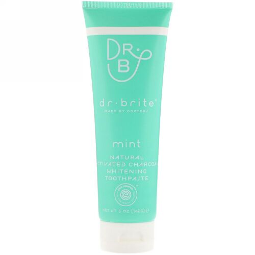 Dr. Brite, 天然活性炭ホワイトニング歯磨きペースト、ミント、4.2 oz (119 g) (Discontinued Item)