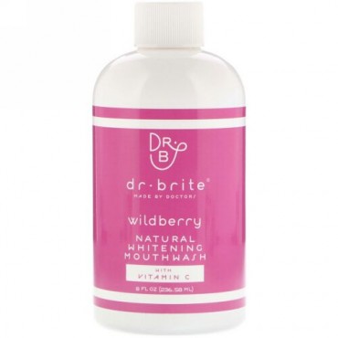 Dr. Brite, Natural Whitening Mouthwash with Vitamin C, Wildberry, 8 fl oz (236.58 ml) (Discontinued Item)