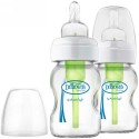 Dr. Brown's, Natural Flow, Options, Wide-Neck, 0 + Months, 2 Pack Bottles, 5 oz (150 ml) Each (Discontinued Item)