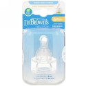 Dr. Brown's, ナチュラルフロー、シリコンニップル、生後6ヶ月以上、レベル3、2パック
