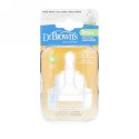 Dr. Brown's, Natural Flow, Silicone Nipples, Y-Cut, Wide-Neck, 9 + Months, 2 Pack (Discontinued Item)