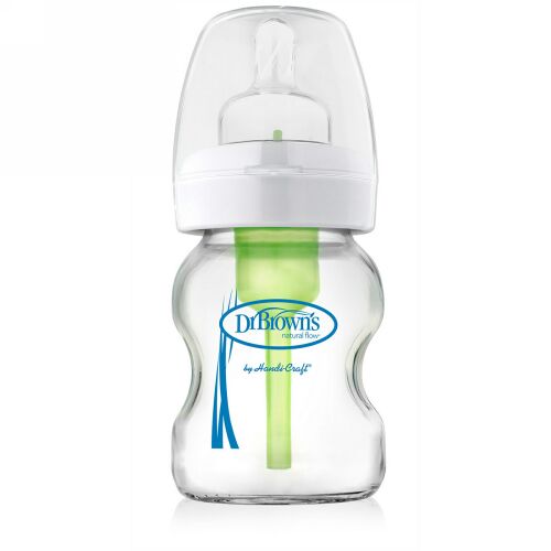 Dr. Brown's, Natural Flow, Wide-Neck, 0 + Months, 1 Glass Bottle, 5 oz (150 ml) (Discontinued Item)