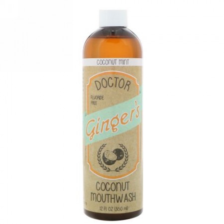 Dr. Ginger's, ココナッツマウスウォッシュ、ココナッツミント、12液量オンス (350 ml) (Discontinued Item)